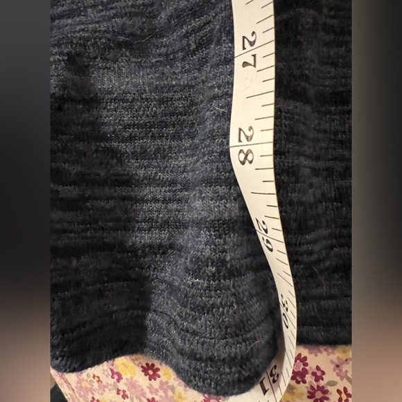 BLUE cross tie back tunic top, bell sleeves, never worn! - Picture 5 of 11